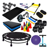 Kit Funcional P Treino Ginástica Em Casa Completo Mini Jump