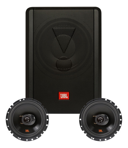 Subwoofer Ativo Jbl 8 Pol Com Par De Alto Falantes 6 Pol 55w