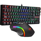 Kit Gamer Redragon Teclado Kumara + Mouse Grifin Rgb K552-ba