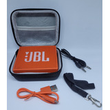 Caixa De Som Bluetooth Jbl Go Laranja + Bag Case