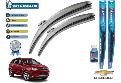 Par Plumas Limpiabrisas Chevrolet Captiva 2013 Michelin