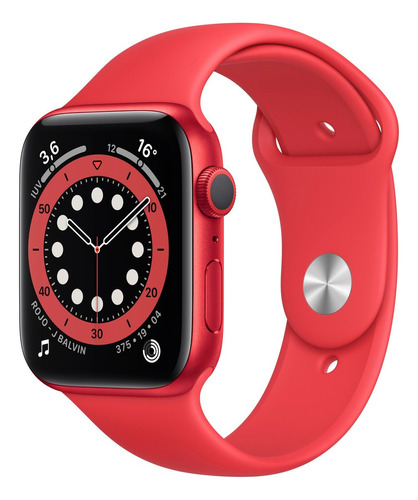 Apple Watch Series 6 Gps 44 Mm Sport Band Rojo Open Box