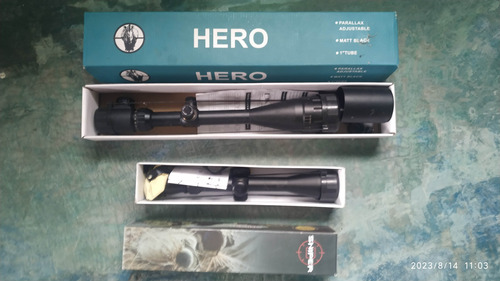  Hero Luneta Hero  Mira 3-9x40 Ret. Iluminado Longo Alcance 