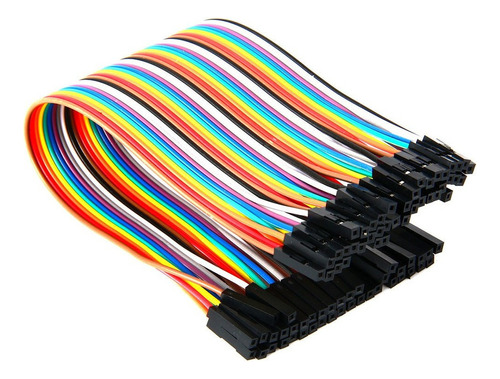 Pack 40 Cables Hembra Hembra 20cm Dupont Arduino Protoboard