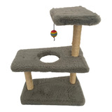 Rascador Juguete Ecomini 2 Niv Con Soporte Para Gato/gatito