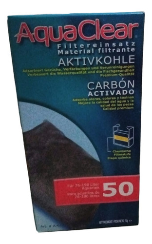 Repuesto Ammonia Filtro Aquaclear 50 Removedor Amoníaco 143g