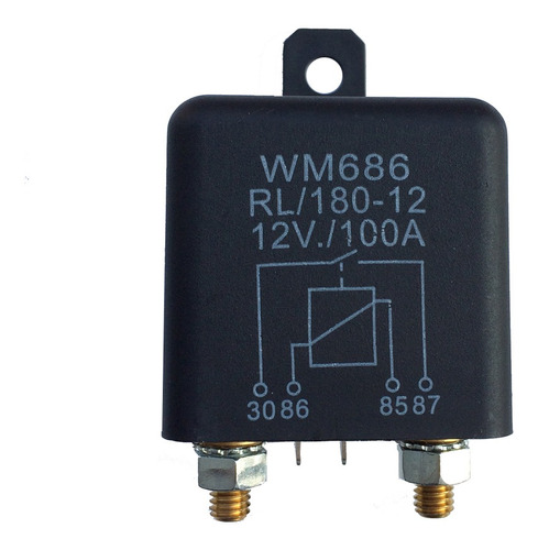 Relé De Corriente Intensa Continua Cc 12v 100a Amp 2.4w