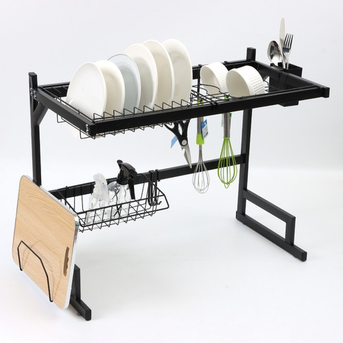 Seca Platos Rack Organizador Acero Escurridor Bacha 85cm