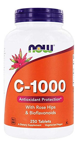 Suplemento Vitamina C Now Foods, C-1000, Con Escaramujos Y B