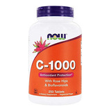 Suplemento Vitamina C Now Foods, C-1000, Con Escaramujos Y B