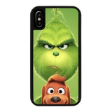 Funda Uso Rudo Tpu Para iPhone El Grinch Navidad Verde 01