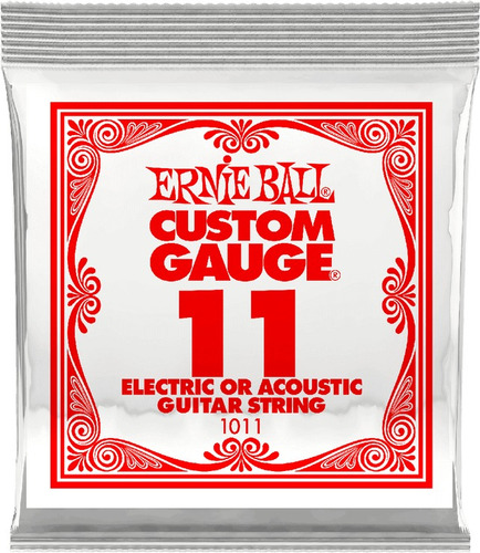 Cuerdas De Guitarra Eléctrica Ernie Ball Individuales 011