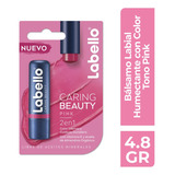 Bálsamo Labial Labello Caring Beauty 2 En 1 Color Pink 4.8g