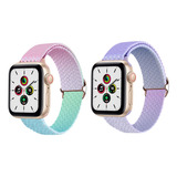  Correa De Nylon Degrade Multicolor Para Apple Watch Series 