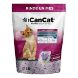 Piedras Para Gatos Sílica De Gel Lavanda Cancat 3.8 Litros Pack X 4 Unidades  Y 1.6kg De Peso Por Unidad