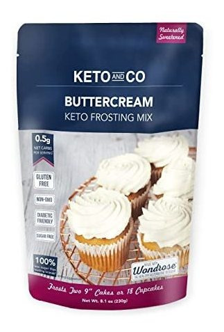 Buttercream Frosting Keto Mix De Keto Y Co | Sólo 0,5 G De C