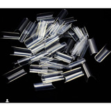 1.000 Moldes De Silicone Unhas Tips Curvatura C Transparente