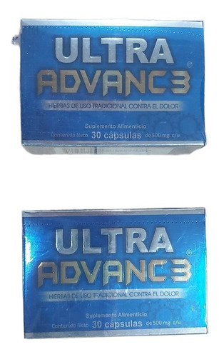 Ultraadvanc3 30 Capsulas De 500 Mg C/u Paquete De 2