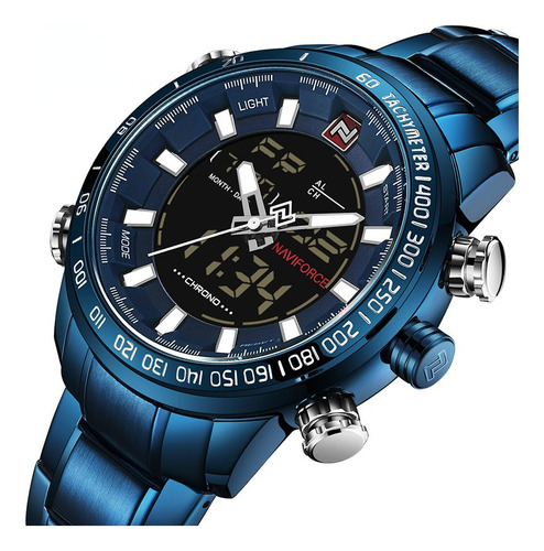 Reloj Digital Naviforce Military Chronograph Para Hombre