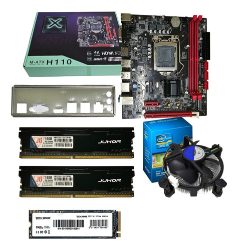 Kit Processador I7 6700 + Placa Mãe 1151 + 32gb + Ssd 256gb