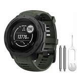 Malla Para Reloj Garmin Instinct Sports 130-220mm Verde Army