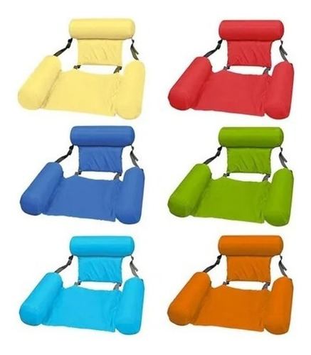 Silla Flotante Inflable Piscina Asiento Plegable Cama Agua