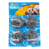 Pack De 4 Esponjas Virutillas De Alambre Para Cocina 