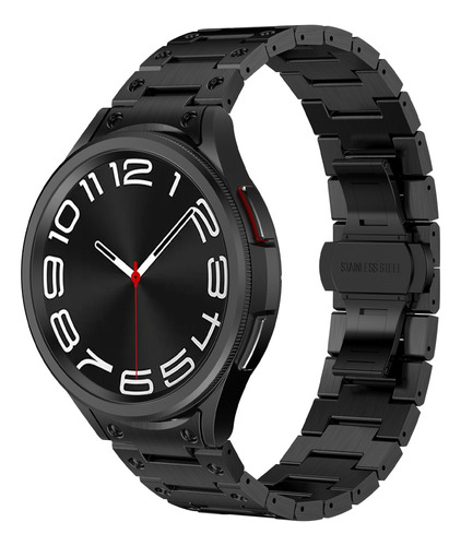 Correa De Reloj De Acero Negro Para Samsung Galaxy Watch 6