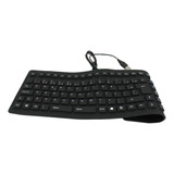 Teclado Flexível Silicone Usb Dobrável - Notebook Pc Tablet