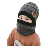 Gorro Bufanda Lana Invierno Niña Niño 6-12 Años