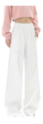 Pantalón Ajustado De Cintura Alta Y Perneras Anchas.