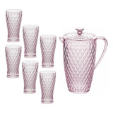 Set X7 Piezas Jarra Con Vasos Kuchen