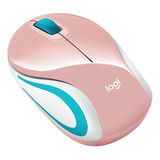 Mouse Wireless Mini M187 Logitech Inalambrico Nano Pink