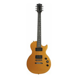 Guitarra Eléctrica Smithfire Les Paul Dorada Lp-100 Paquete Color Dorado Material Del Diapasón Maple Orientación De La Mano Diestro