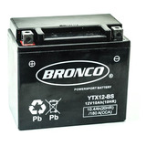 Bateria Gel Bronco Ytx12-bs 12v 10.4 Ah No Yuasa Marelli