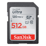 Tarjeta De Memoria Sandisk Ultra Sdxc Uhs-i De 512 Gb, 120 M