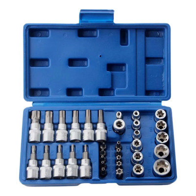 Pulutang® Juego De Dados Y Puntas 3\u002F8 Torx, 34 Pz, Hembra Y Macho | MercadoLibre
