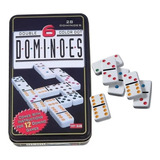 Bisonte Juego De Mesa Domino Doble 6 Lata 28 Fichas Color