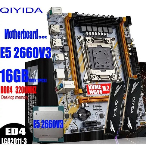 Placa X99 - Xeon E5 2660 16gb(2x8) 3200mhz, Ddr4