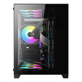 Gabinete Gamer Liketec Kirra Black  C/ 4x Fan Cooler Rgb