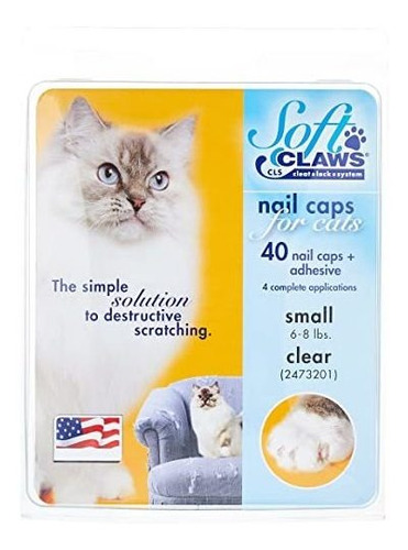 Feline Soft Claws Cat Nail Caps Kit Para Llevar A Casa, Pequ