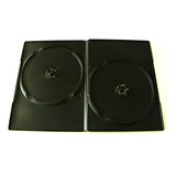 Cajas Dvd Caja 14 Mm Doble Dvd  Negro Saldo De Stock