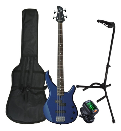 Yamaha Trbx174 Paquete Bajo Azul Funda Afinador Y Base