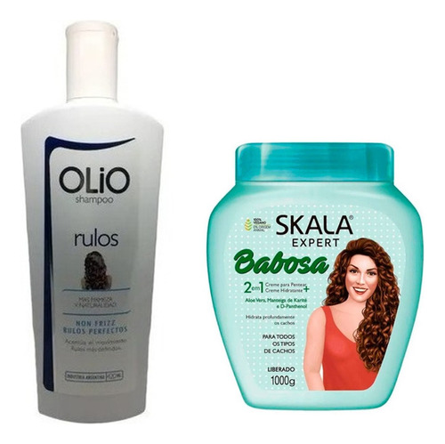 Shampoo Rulos Ads + Baño Skala Expert Rulos Antifrizz