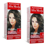 Alfaparf Kit C/ 02 Alta Moda Tonalizante 50-castanho Claro