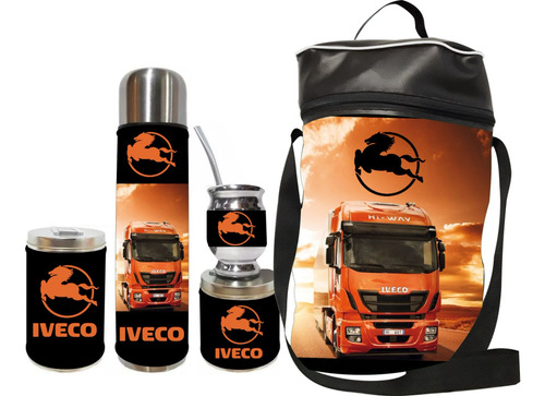 Equipo De Mate Set Matero Iveco. Ecocuero