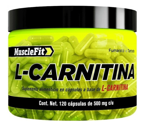 Carnitina Musclefit L-carnitina 120 Caps 60 Servicios Sabor Sin Sabor