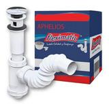 Cespol P/lavabo Flexible C/tapon Push Bote Chico Mod. 2218a Color Blanco