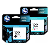 Kit X2 122 Negro Y 122 Color Para Hp Deskjet 3050 Deskjet 20