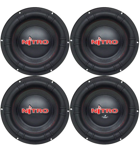 04 Alto Falantes Subwoofer Spyder Nitro 700w Rms 10 Polegada